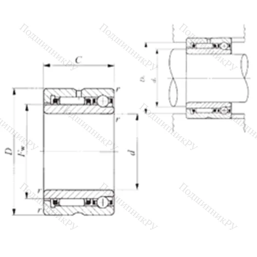 Подшипник комбинированный NATA 5903