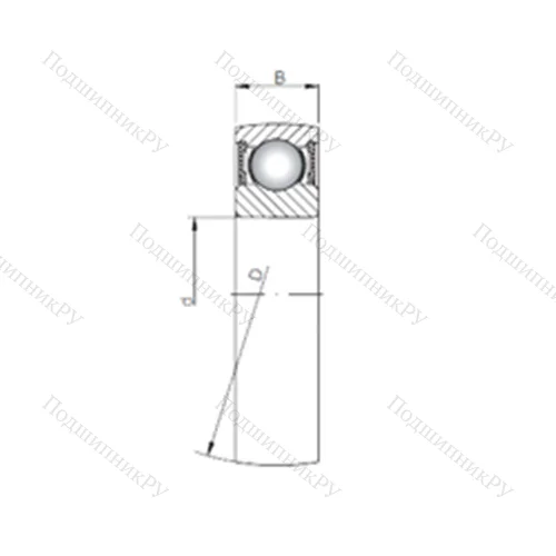 Подшипник шариковый радиальный SC 200-2RS