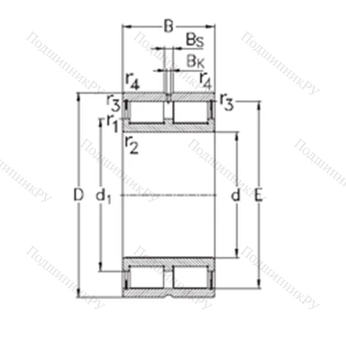 Подшипник роликовый радиальный NNCL 4832-V от производителя  NKE Подшипник роликовый радиальный NNCL 4832-V от производителя  NKE