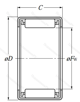 Игольчатый подшипник HK 0609 T 2 от производителя  NTN