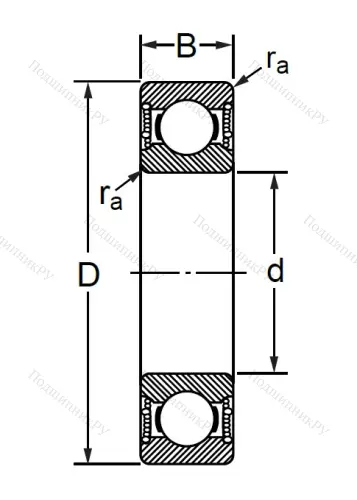 Шариковый однорядный подшипник 76-180315 (6315 2RSC 3) в Химках