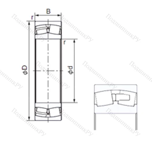 Подшипник роликовый радиальный 23126AX