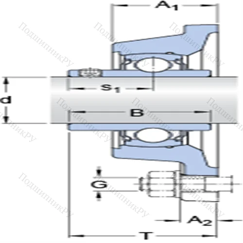 Фланцевые подшипниковые узлы типа Y с прямоугольным фланцем для высоких температур FY 40 TF/VA 201