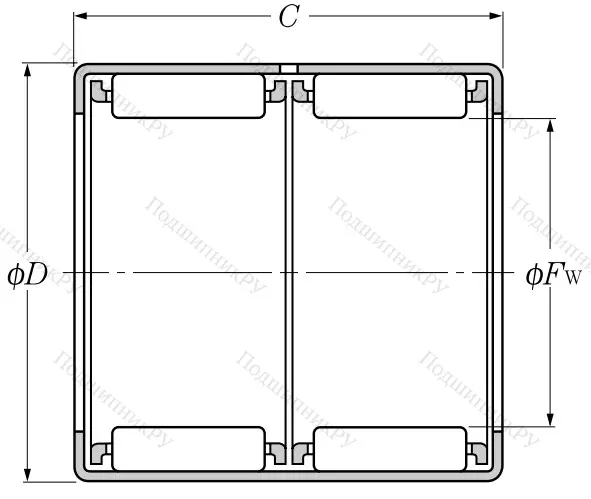 Игольчатый подшипник HK 1622 ZWD