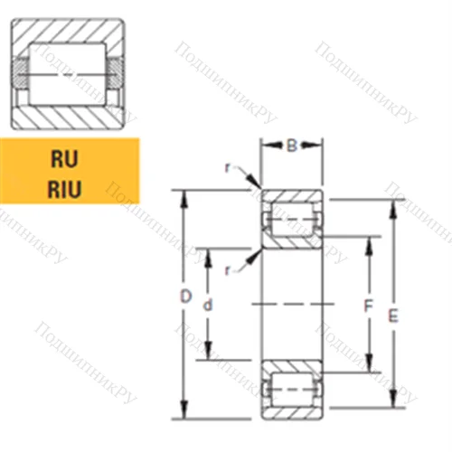 Подшипник роликовый радиальный 40RIU 130 от производителя  TIMKEN Подшипник роликовый радиальный 40RIU 130 от производителя  TIMKEN