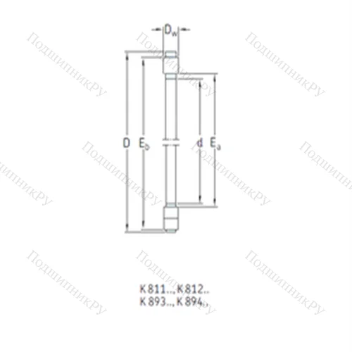 Подшипник роликовый упорный K 81109TN от производителя  SKF Подшипник роликовый упорный K 81109TN от производителя  SKF