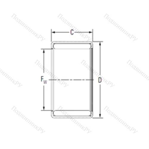 Подшипник игольчатый радиальный Y 68