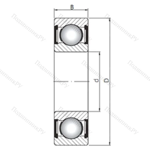 Подшипник шариковый радиальный 6022 ZZ от производителя  CX
