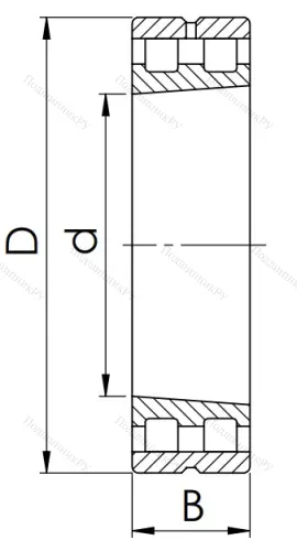 Двухрядный роликовый подшипник 3182112 Л (NN 3012 MK) в Химках