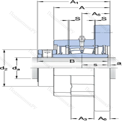 Фланцевые роликоподшипниковые узлы (стопорное кольцо, для дюймовых валов) FYR 3 7/16
