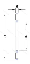Подшипник  K 81111TN (999111) размер 55x78x6 от производителя  SKF