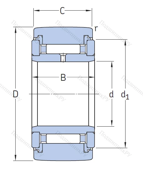 Игольчатый подшипник NATR 30 PPA
