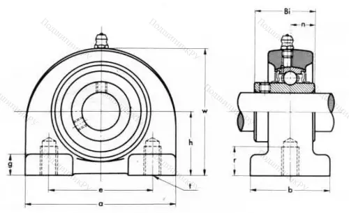 Подшипниковый корпус  PA 204 (ASAHI) в Химках