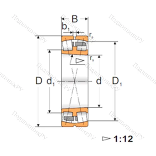 Подшипник роликовый радиальный самоцентрирующийся 23128K