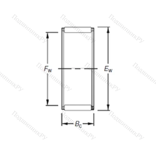 Подшипник игольчатый радиальный K 40X 50X 27H