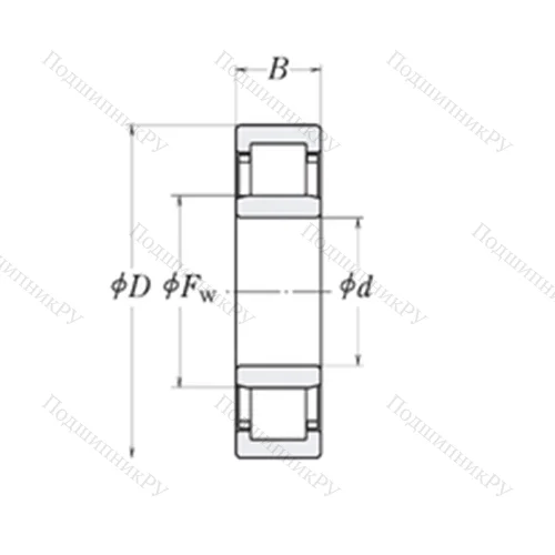 Подшипник роликовый радиальный MMRJ 4.3/4 от производителя  RHP