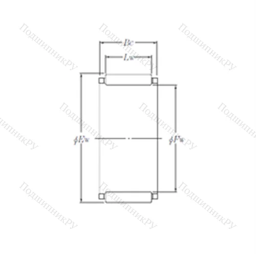 Подшипник игольчатый радиальный KBK 15?19?17.3X
