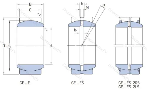Шарнирный подшипник GE 140 ES 2RS в Химках