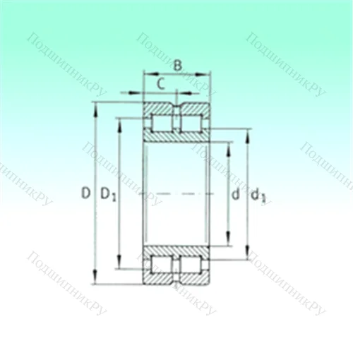 Подшипник роликовый радиальный SL 014868 от производителя  NBS