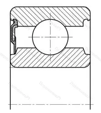 Модификация подшипника 20803АК размер 17x47x15,5