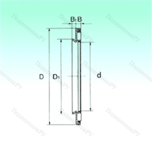 Подшипник игольчатый упорный AXW 10
