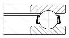 Подшипник  8409 (51409) размер 45x100x39 от производителя  CRAFT