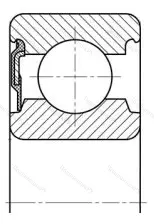 Подшипник 6011 RS размер 55x90x18 от производителя  SKF