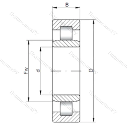 Подшипник роликовый радиальный NU 2248 E от производителя  CX