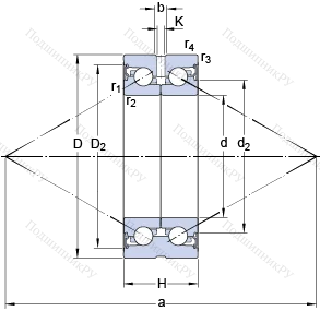 Подшипник BEAS 010034 C-2RSL