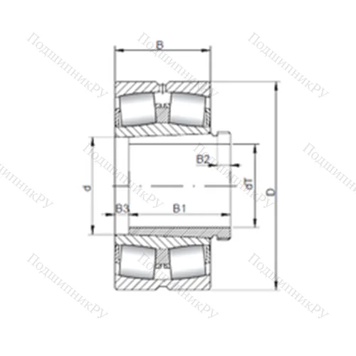 Подшипник роликовый радиальный самоцентрирующийся 240/530 K 30CW 33+AH 240/530 от производителя  CX
