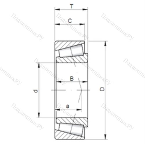 Подшипник роликовый радиально-упорный L 432349/10 от производителя  CX Подшипник роликовый радиально-упорный L 432349/10 от производителя  CX