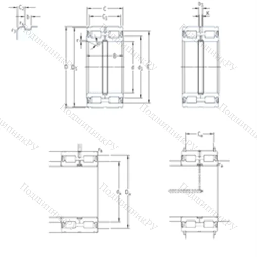 Подшипник роликовый радиальный NNF 5010ADB-2LSV от производителя  SKF