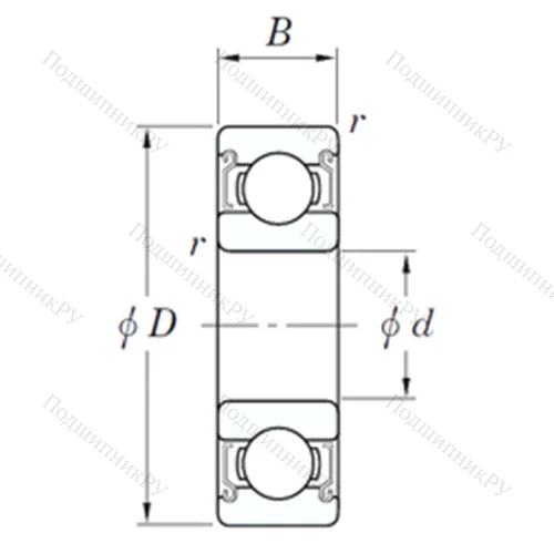 Подшипник шариковый радиальный SE 628 ZZSTMG 3 от производителя  KOYO