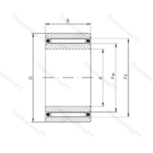 Подшипник роликовый радиальный NAO 25x42x32 от производителя  CX Подшипник роликовый радиальный NAO 25x42x32 от производителя  CX