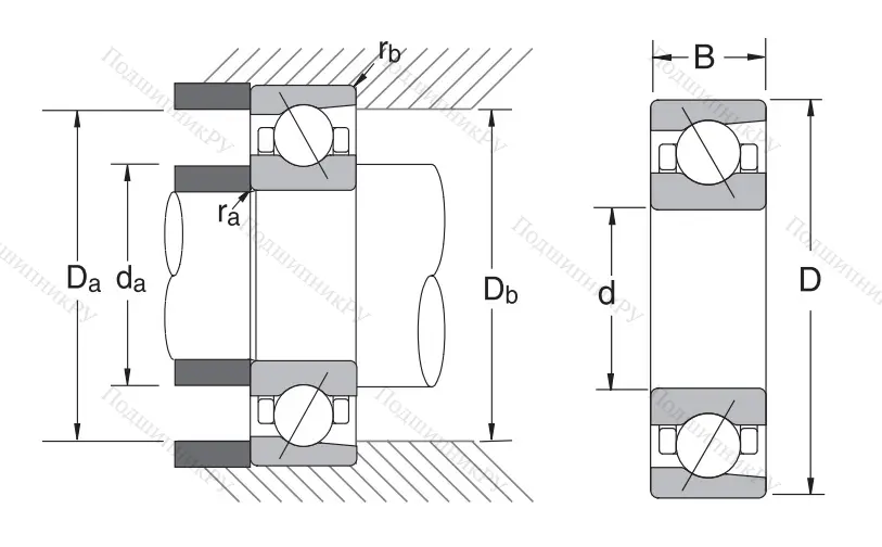 Сверхточный подшипник 7208 CTRSULP 3