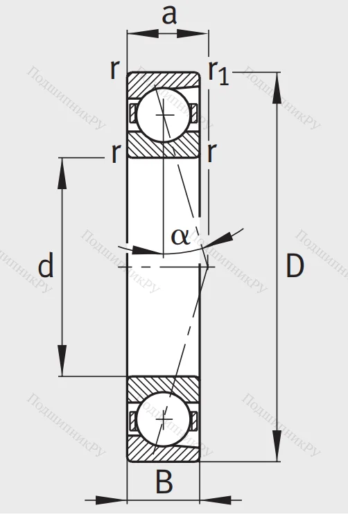Сверхточный подшипник B 7013 CTP 4SUL