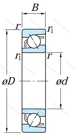 Однорядный шариковый подшипник
