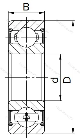 Миниатюрный шариковый подшипник MR 95 ZZ в Химках
