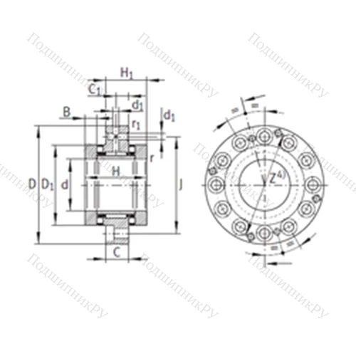 Подшипник комбинированный ZARF 60150-TV от производителя  INA