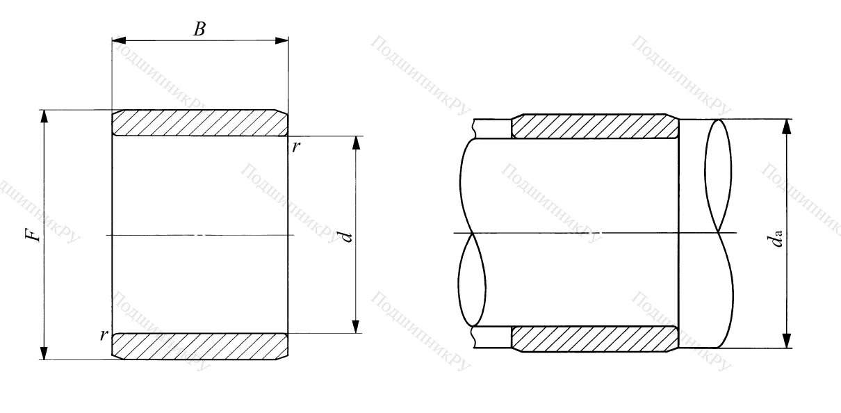 Игольчатый подшипник подшипник LRT 121612 (IKO)