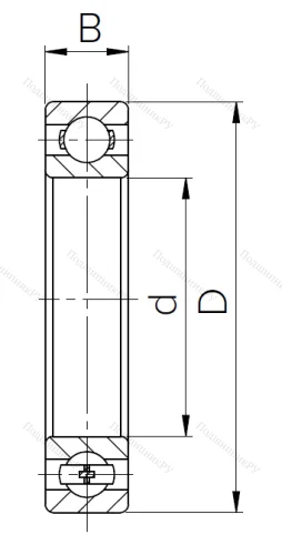 Шариковый однорядный подшипник 310 (6310) в Химках