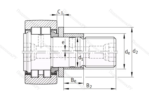 Подшипник PWKRE 80 2RS от производителя  INA