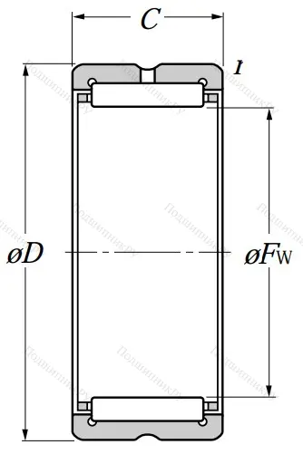 Игольчатый подшипник NK 80/25 R