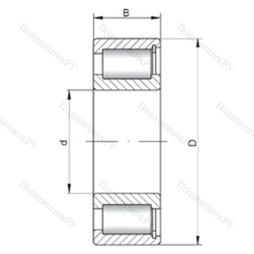 Подшипник роликовый радиальный NCF 1840 V от производителя  CX Подшипник роликовый радиальный NCF 1840 V от производителя  CX