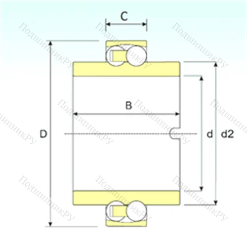 Подшипник шариковый радиальный самоцентрирующийся 11204 TN 9