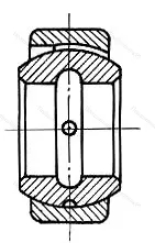 Подшипник GE 110 EC размер 110x160x70/55 от производителя  SKF