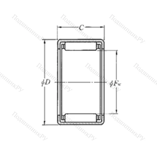 Подшипник игольчатый радиальный DCL 1010