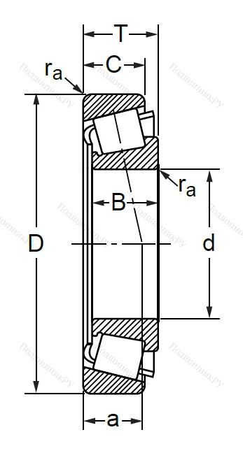 Конический роликовый подшипник 7509-6 A в Химках