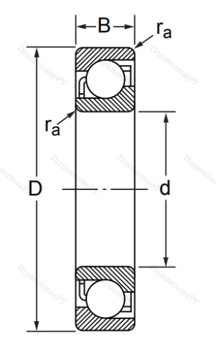 Радиально-упорный шариковый подшипник 7212 C/DT (436212 Е ГОСТ) в Химках