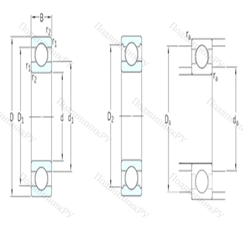 Подшипник шариковый радиальный W 617/3
